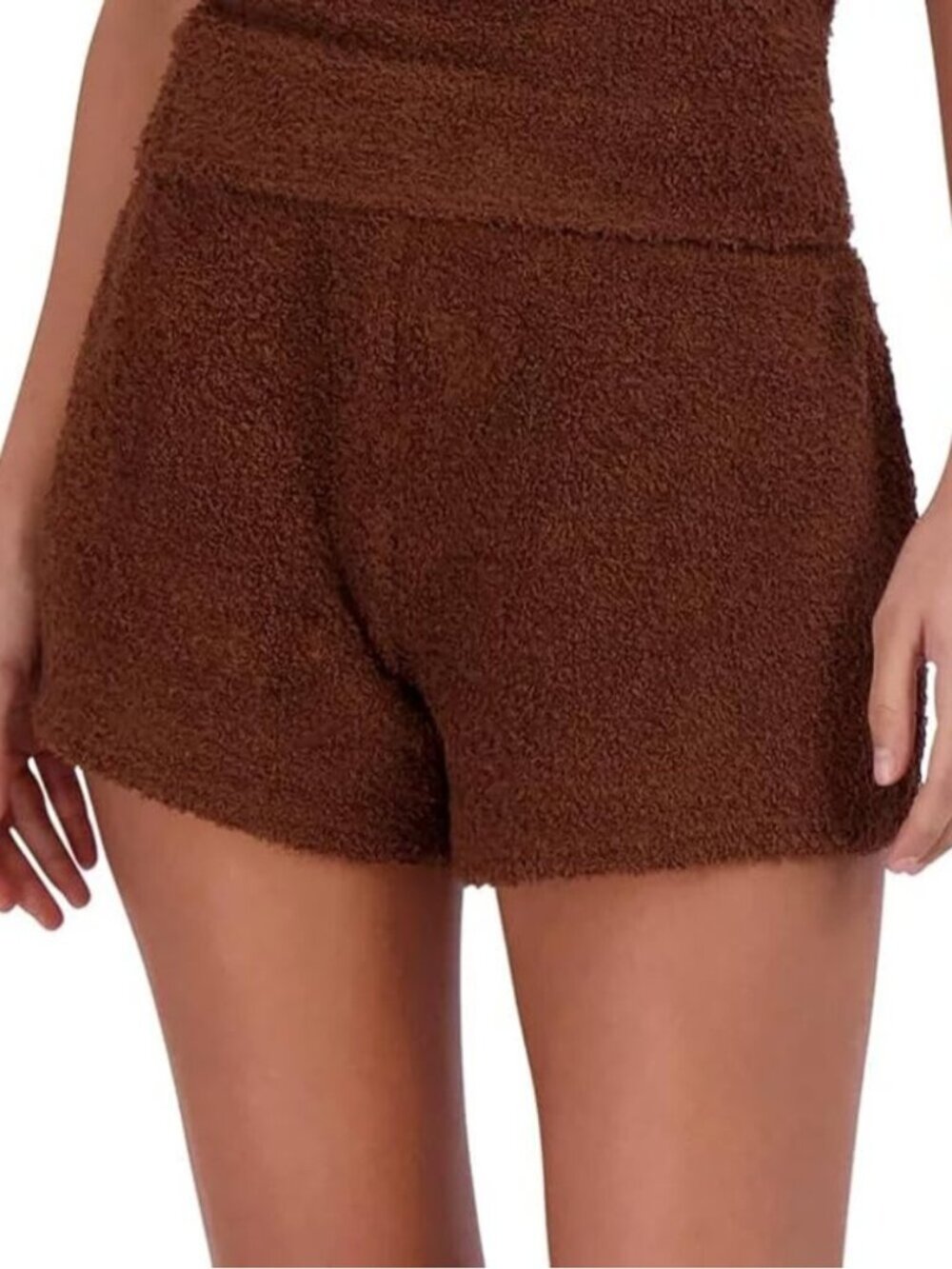 Women's Tiramisu Fuzzy Imported Polyester Pull-on Cozy Chenille Sleep Shorts